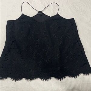 J. Crew Elegant Black Lace Camisole